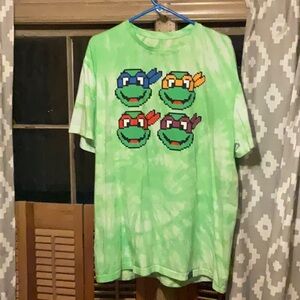 Nickelodeon Green Blue Teenage Mutant Ninja Turtles Short Sleeve Tee